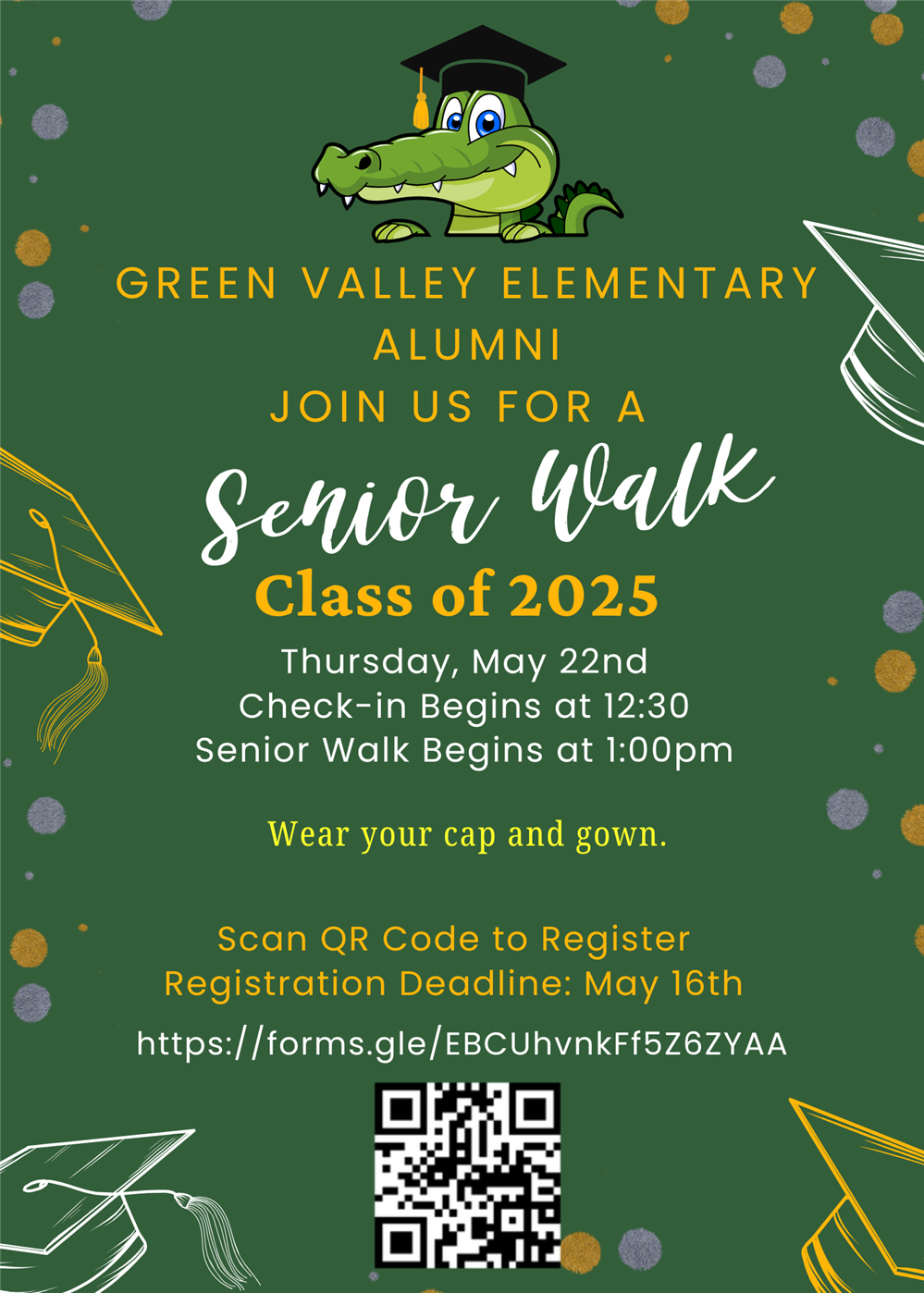  GREEN VALLEY ELEMENTARY ALUMNI SENIOR WALK CLASS OF 2025
